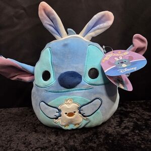 Disney Blue & Teal Stitch Plush with Pastel Accents